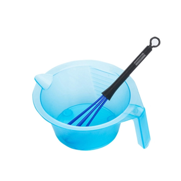2 Sets S1042 Hair Dyeing Bowl Stirring Stick Hair Salon Hair Dyeing Supplies Whisk Multifunctional Mask Mixer Set(Blue)