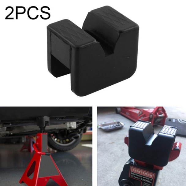 2 PCS Car Jack Pad Adapter Rubber Jack Pads Slotted Frame