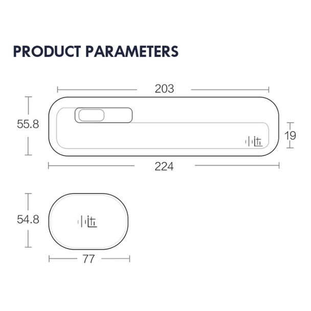 Original Xiaomi Youpin Xiaoda Portable Toothbrush Disinfection Box Ultraviolet Sterilizer Case, Mini Style