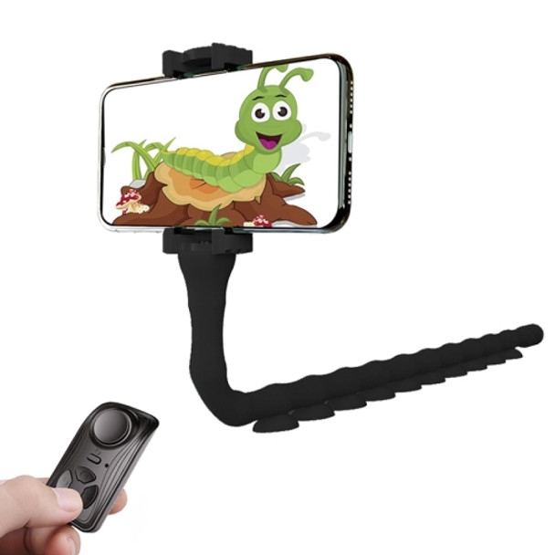 RKL9 Creative Budding Lazy Phone Bracket Live Broadcast Octopus Tripod (Black)