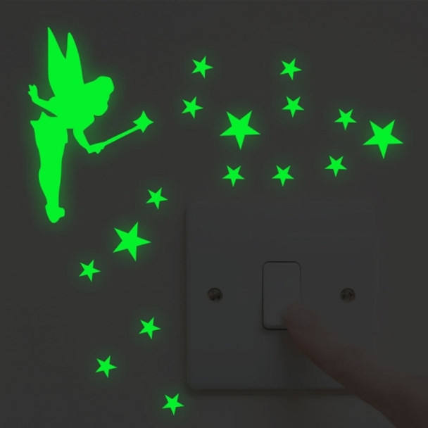 5 PCS Children Room Living Room Luminous Switch Decoration Sticker, Specification: VA9006S-K3