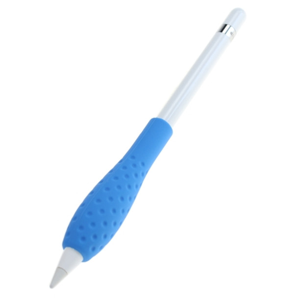 2 PCS Stylus Anti-Drop Silicone Short Pen Case Portable Protective Cover For Apple Pencil(Blue)