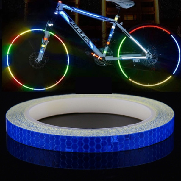 5 Rolls Bicycle Mountain Bike Motorcycle Sticker Car Contour Reflective Sticker Night Riding Reflective Sticker, Size: 2 x 800cm(Blue)