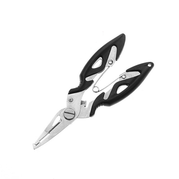 3 PCS Stainless Steel Fishing Curved Nose Pliers Outdoor Fishing Line Scissors(Black)