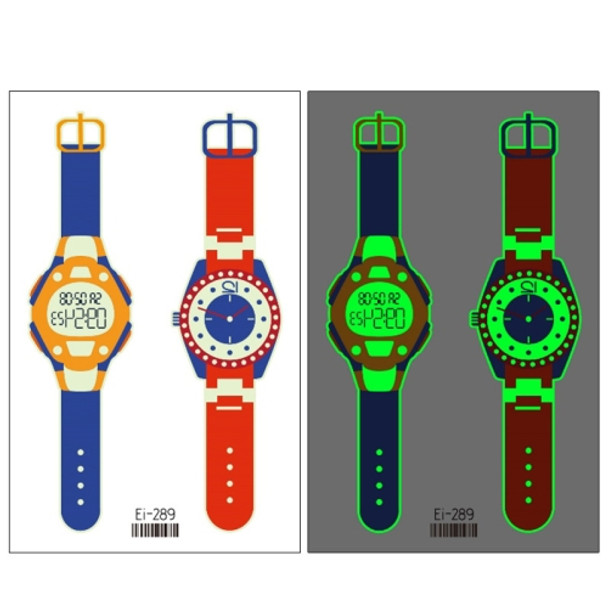 20 PCS Children Waterproof Luminous Cartoon Watch Tattoo Stickers(Ei-289)