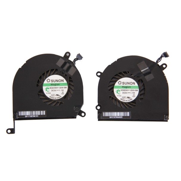1 Pair for Macbook Pro 15.4 inch (2009 - 2011) A1286 / MB985 / MC721 / MC371 Cooling Fans (Left + Right)