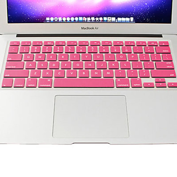 ENKAY for MacBook Air 11.6 inch (US Version) / A1370 / A1465 Colorful Soft Silicon Keyboard Protector Cover Skin(Pink)