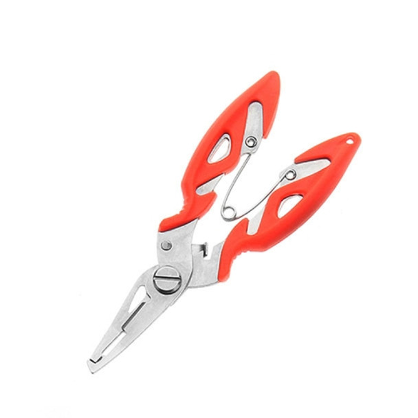 3 PCS Stainless Steel Fishing Curved Nose Pliers Outdoor Fishing Line Scissors(Orange)