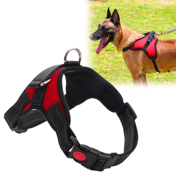 Adjustable Harness For Small Medium Large Dogs Pet Walking Hand Strap, Size:S(Red)