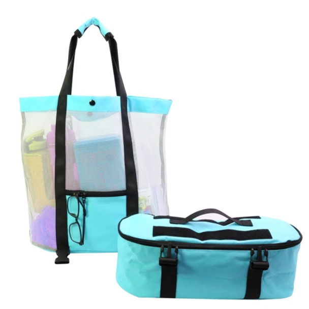 STSNB-001 Outdoor Leisure 2 in 1 Detachable Beach Storage Bag Insulation Bag(Blue)