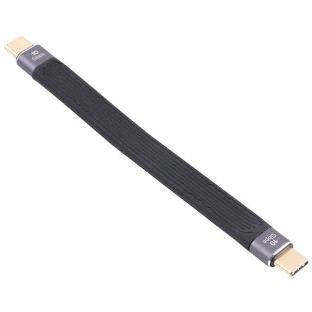 10Gbps Double USB-C / Type-C Soft Flat Data Transmission Fast Charging Cable