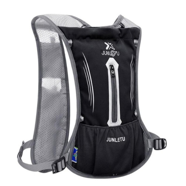 JUNLETU Running Water Bag Backpack Ultra Light Breathable Waterproof Marathon Backpack Outdoor Sports Riding Bag(Black)
