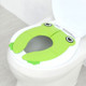 Frog-Shaped PP Material Environmental Protection Children Travel Portable Toilet Seat(Green)