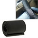 Leather Steering Wheel Cover With Needle and Thread, Size: 54x10.5cm (Black)