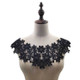 Black Lace Collar Three-dimensional Hollow Embroidered Fake Collar DIY Clothing Accessories, Size: About 45 x 26cm