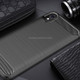 Brushed Texture Carbon Fiber Shockproof TPU Case for MOTO E6 (Black)