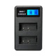 For Canon LP-E17 Smart LCD Display USB Dual-Channel Charger