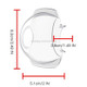 RCSTQ Gimbal Camera Lens Protective Hood Sunshade Cover for DJI FPV Drone(Transparent)