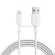 ANKER PowerLine II USB to 8 Pin MFI Certificated Charging Data Cable for iPhone 8 / 7, Length: 1.8m(White)