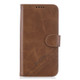 For Huawei P40 Stitching Style 2-Color Cow Texture Horizontal Flip PU Leather Case with Holder & Card Slot & Lanyard(Brown)
