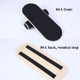 Surfing Ski Balance Board Roller Wooden Yoga Board, Specification: 04A Black Sand