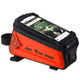 WEST BIKING 2.5L Bicycle Front Beam Mobile Phone Touch Screen Hard Shell Bag(Orange)