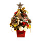 H01 Desktop Mini Christmas Tree Set With Lights Christmas Decorations(Gold)