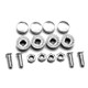 10 Sets Anti-theft Screws Car License Plate Bolts Frame Screws