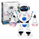 Electric Hyun Dance Robot LED Light Music Children's Educational Toys(White)