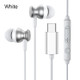 JOYROOM JR-EC04 Type-C In-ear Wired Control Earphone with Mic, Cable Length: 1.2m(White)