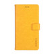 For Huawei P40 idewei Crazy Horse Texture Horizontal Flip Leather Case with Holder & Card Slots & Wallet(Yellow)