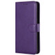 For Huawei P30 Solid Color Horizontal Flip Protective Case with Holder & Card Slots & Wallet & Photo Frame & Lanyard(Purple)