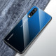 For Huawei P30 Gradient Color Glass Case(Blue)