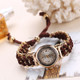 Sloggi 377 Women Knitting Rope Chain Quartz Wrist Watch(Dark Brown)