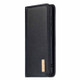 For Huawei P40 2 in 1 Detachable Magnetic Horizontal Flip Genuine Leather Case with Holder & Card Slots & Wallet(Black)