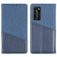 For Huawei P40 MUXMA MX109 Horizontal Flip Leather Case with Holder & Card Slot & Wallet(Blue)