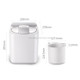 ICM-1000C Home Smart Small Automatic Homemade Fruit Ice Cream Machine, CN Plug, 220V(White)