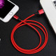 4 PCS 2.4A USB-C / Type-C to USB Braided Fast Charging Sync Data Cable, Length: 2m (Red)