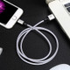 4 PCS 2.4A USB-C / Type-C to USB Braided Fast Charging Sync Data Cable, Length: 1.5m (Silver)