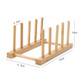 4 PCS Multi-Purpose Bowl Disc Rack Kitchen Drain Rack Bamboo Tableware Storage Rack, Layer (specification): 4 Grid