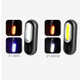 GOOFY DT-6005 Bike Light USB Rechargeable Tail Light Mountain Bike Night Warning LED Light, Colour: 6005B Red White Light