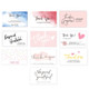 200 PCS Coated Paper Thank You Card Gift Card Packaging English Card(Q21)
