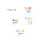 200 PCS Coated Paper Thank You Card Gift Card Packaging English Card(Q28)