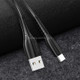 USAMS US-SJ365 U35 USB to Micro USB Data and Charging Cable, Length: 1m(Black)