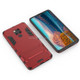 Shockproof PC + TPU Case for Huawei Mate 20 X, with Holder(Red)