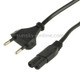 High Quality 2 Prong Style EU Notebook AC Power Cord, Length: 1.5m