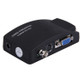 BNC / S-Video to VGA Video Converter(Black)