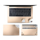 JRC 4 In 1 0.2mm Metal Texture Upper Cover Film + Bottom Cover Film + Full-Support Film + Touchpad Film Laptop Body Protective Film Sticker Set For Huawei Matebook D 14 inch (Champagne Gold)