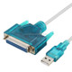 USB 2.0 to DB25 Pin Female Cable, Length: 1.5m