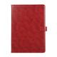 Crazy Horse Texture Horizontal Flip Leather Tablet Case with Buckle & Holder & Card Slots & Wallet & Photo Frame For iPad 10.2 2021 2020 2019 / 10.5(Wine Red)